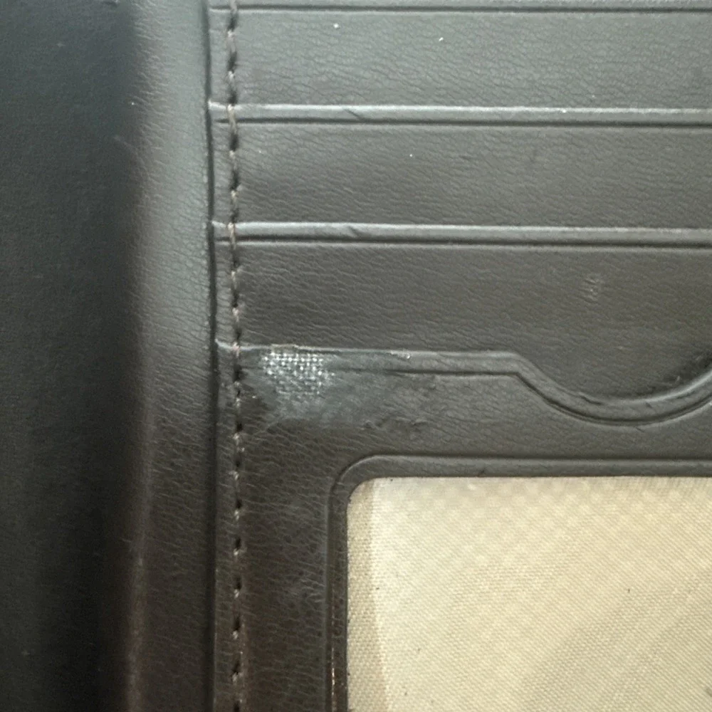 Tumi Wallet Zip Earl Grey Coated Canvas Card Holder
